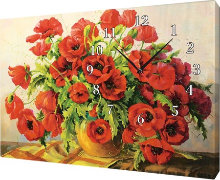 Часы на холсте 40х50 У355